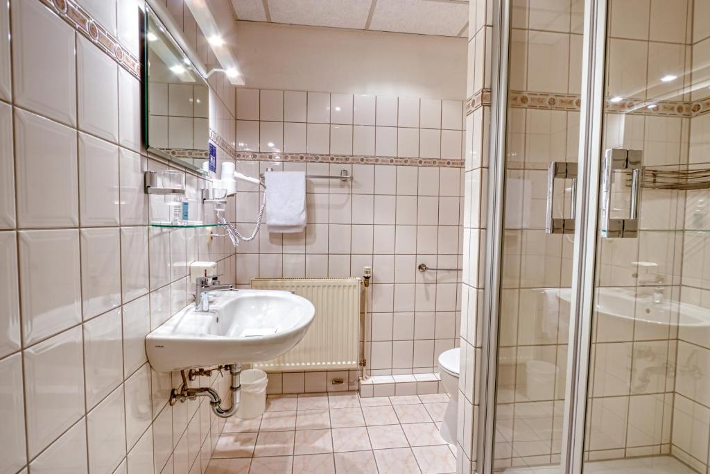 Badezimmer im Hotel Goldene Krone
